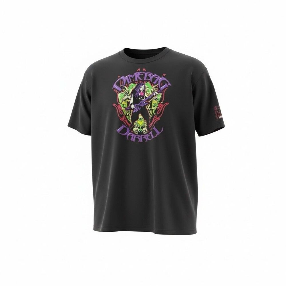 Vintage Dimebag Darrell Officially Licensed Black 3XL XXXL Black T-Shirt Pantera